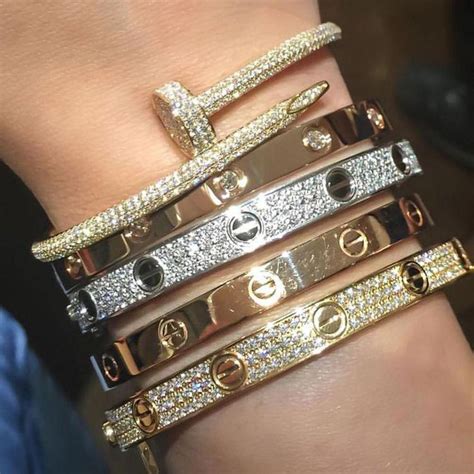 iced out cartier bracelet